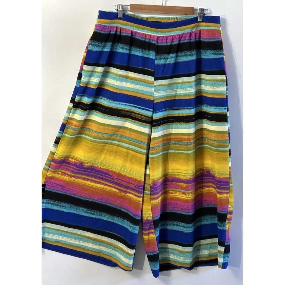 NWT Women's New York & Company Palazzo Wide Leg Pull On Pants Sz XL Stretch NEW